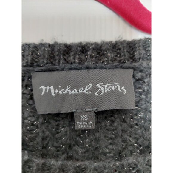 Michael Stars Gray Knit Womens Sweater XS Made In China - Picture 2 of 3